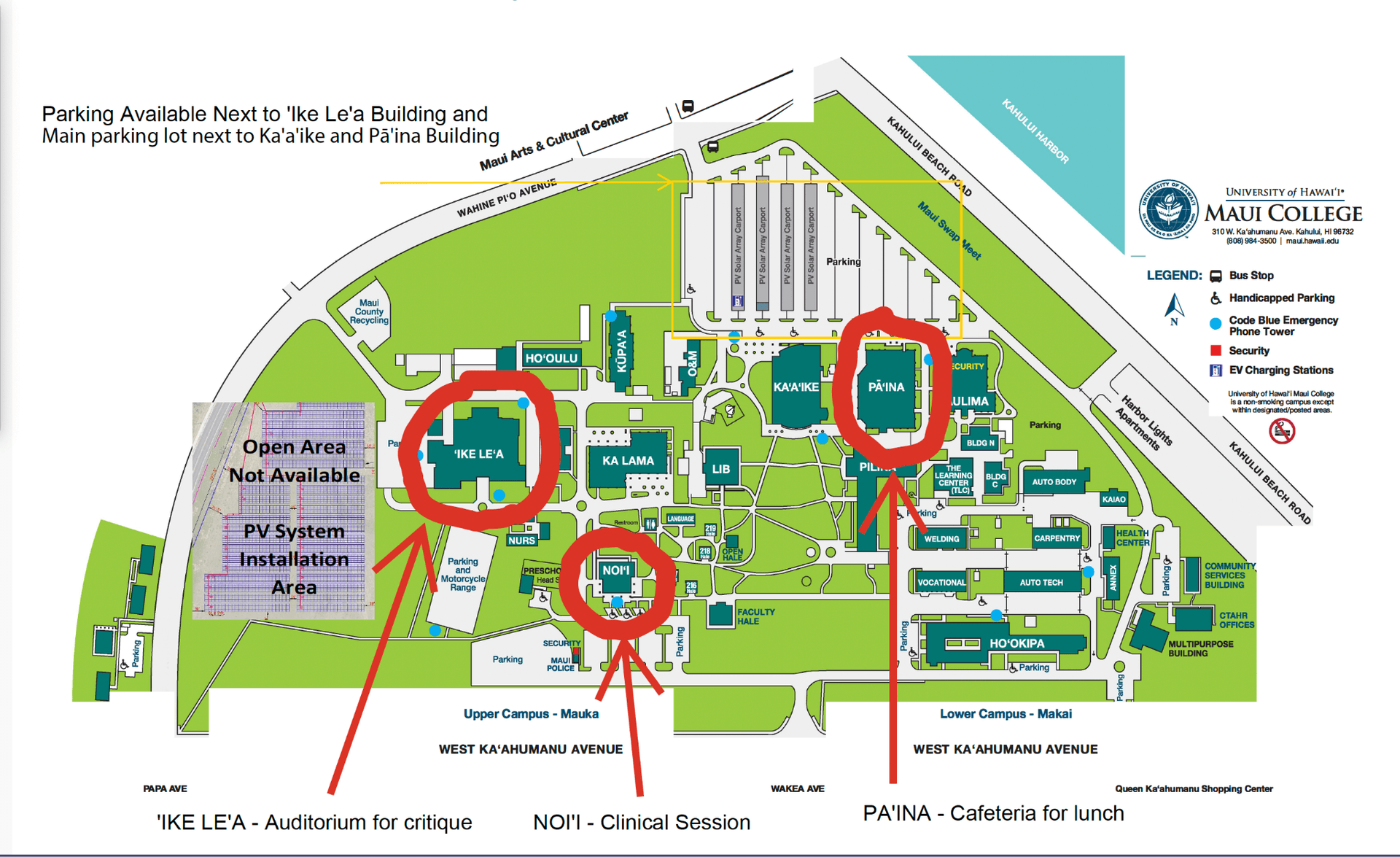 Maui College - Dental Clinic & Lecture Locations
